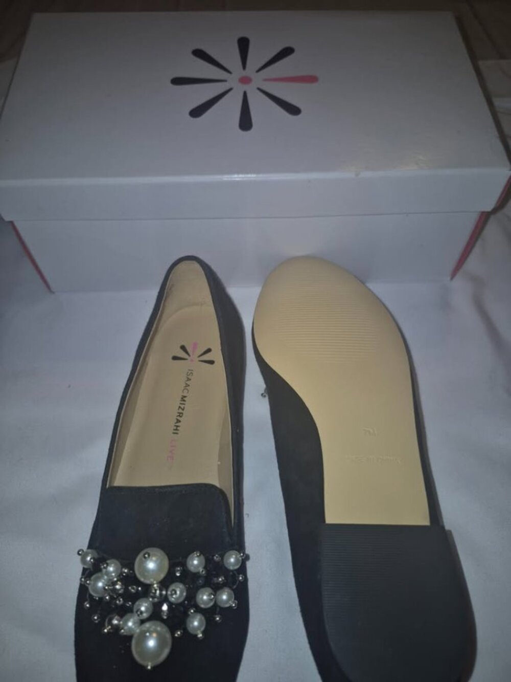 Isaac Mizrahi Live! Embellished Flats - Picture 2 of 2